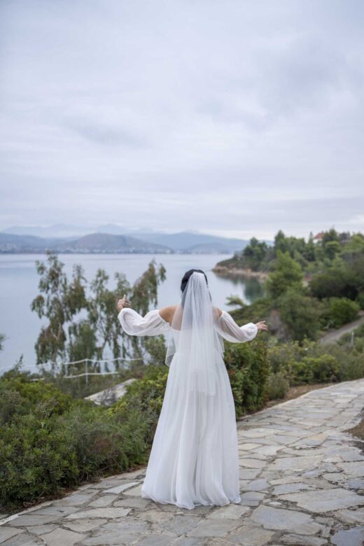 bride's enjoying the view